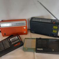 4 radio a transistor vintage (una funzionante)