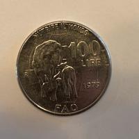 Moneta 100 lire ricorrenza FAI