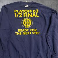 Felpa Adidas blu navy, vintage dell’Hockey Davos