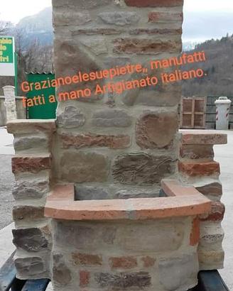 Fontanelle per giardini. realizzazione artigianale