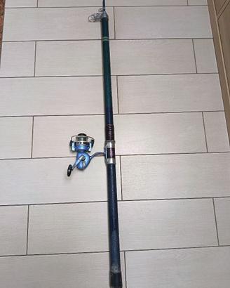 Canna Pesca anni 70 + Mulinello Graf Fine Quality