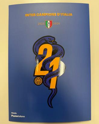 2026 FOLDER INTER 21 CAMPIONE D' ITALIA COMPLETO