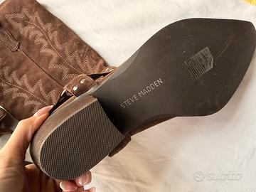 Stivali nuovi di steve madden cowgirl marrone 41