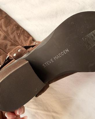 Stivali nuovi di steve madden cowgirl marrone 41