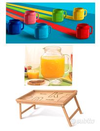 Set colazione NUTELLA vassoio/caraffa/tazze caffè 