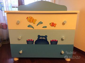 Cassettiera/Como ' AZUR IPPOPOTAMO