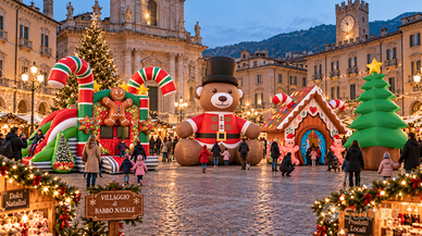 PACCHETTO ALLESTIMENTO GONFIABILE NATALE
