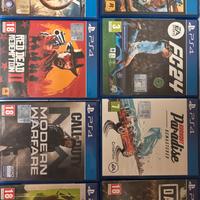 Lotto 8 giochi PS4