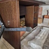 Scrivania legno pieno wenge
