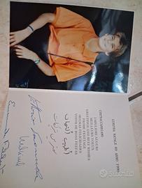 Biglietto auguri autografato
