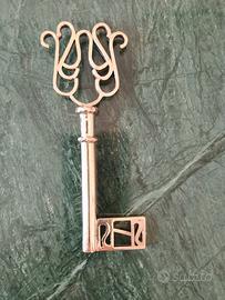 Chiave dell' Amore in ottone argentato 
