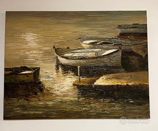 Grandi Quadri barche su tela