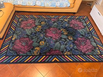Tappeto missoni con rose