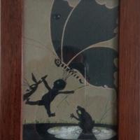 #quadretto con #farfalla nera #idearegalo