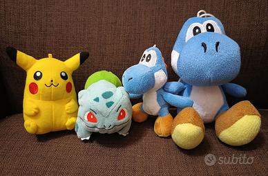Peluche Pupazzo Originale Pokémon & Super Mario