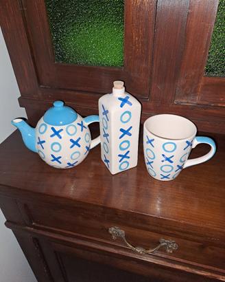 Teiera con Tazza e Barattolo 