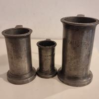 Misurini farmacia antichi con timbri di controllo