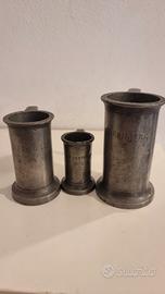 Misurini farmacia antichi con timbri di controllo