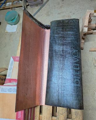Rotolo guaina bituminosa ramata 1x4m