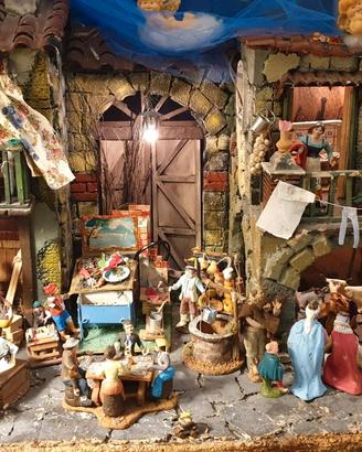 Presepe San Gregorio Armeno Napoli completo pas