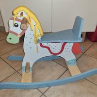 Cavallino a dondolo in legno - wood 'n play