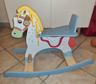 Cavallino a dondolo in legno - wood 'n play