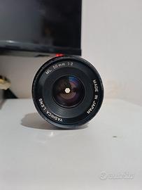 Obiettivo Yashica 50mm f2, attacco yashica/contax