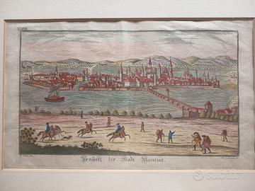 Stampa originale del 1700 di Eder di Mantova ant