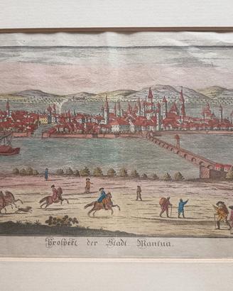Stampa originale del 1700 di Eder di Mantova ant