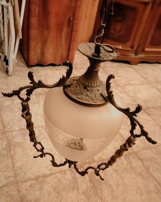 lampadario antiquariato retrò 