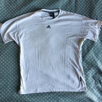 maglia Adidas bianca a maniche corte taglia L 