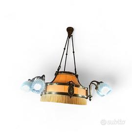 Lampadari Liberty  in  ottone 7 e 6 luci
