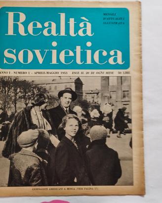 riviste comuniste"Realtà Sovietica"1953 n.1-2-5
