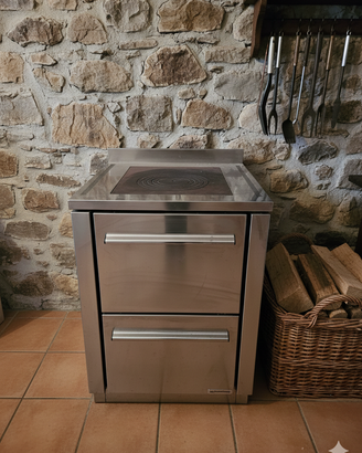 Stufa a legna inox De Manincor