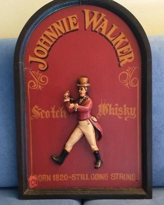 quadro in legno Johnnie Walker 