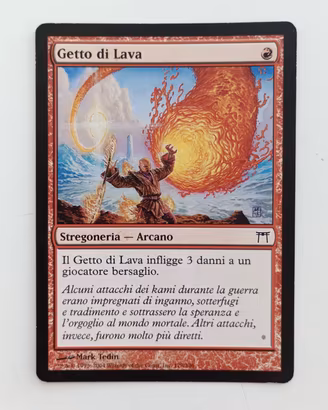 1x "Getto di lava" #179 Campioni di Kamigawa MTG 