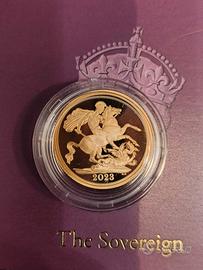 Sterlina oro Proof 2023 I° incoronazione Re