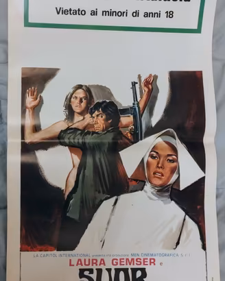 Suor EMANUELLE 1977 locandina cinema Laura Gemser
