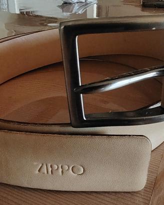 Cintura in pelle ZIPPO