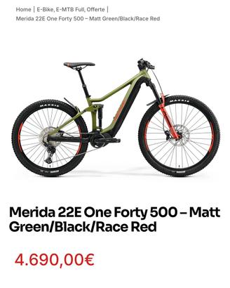 Merida e bike mtb
