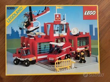 Lego anni 1990- caserma dei pompieri - INCOMPLETA 