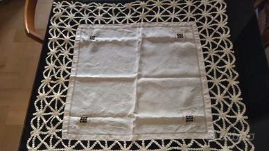 tovaglia, centro tavola in lino primo 900