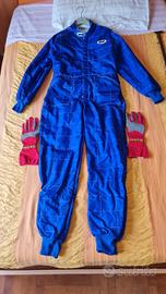 Tuta GoKart MIR Tg 52 + Guanti MOMO Tg M nuovi