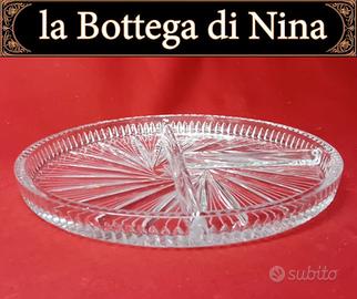 Alzatina / Antipastiera in Cristallo Tagliato