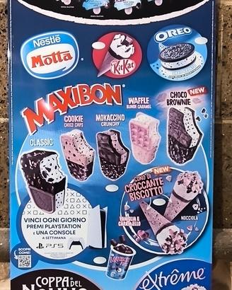 Motta Maxibon insegna tabella metallica pubblicita