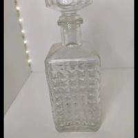 bottiglia in vetro con motivi geometrici vintage 