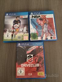 Tre giochi sportivi per PS4 