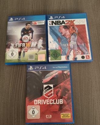 Tre giochi sportivi per PS4 