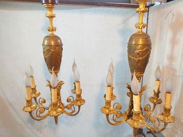 Lampadari Liberty in Bronzo d Orato