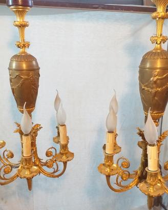 Lampadari Liberty in Bronzo d Orato